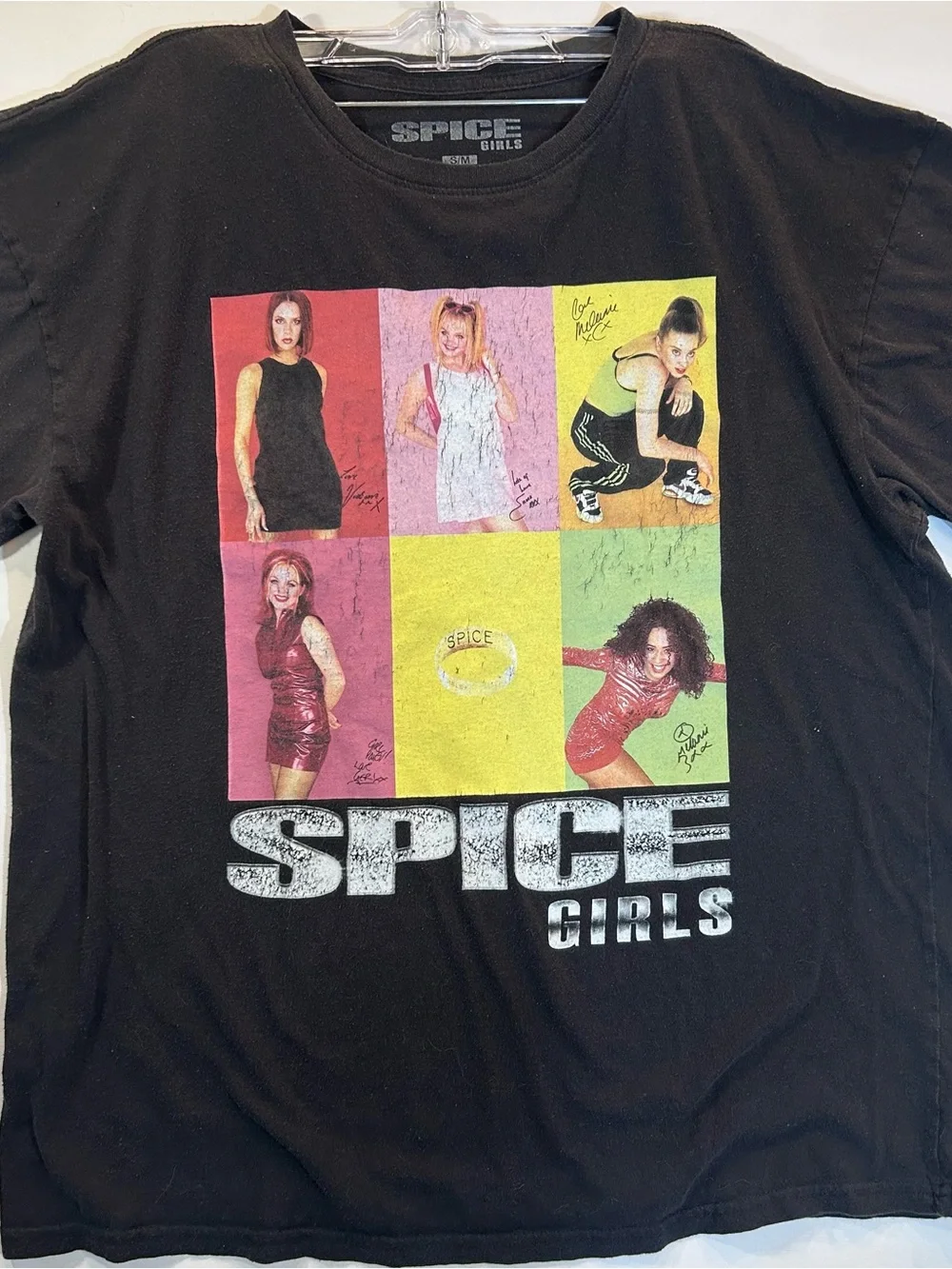 Spice Girls T Shirt S Black Official Bravado 2022 90s Pop Y2K Graphic Band Tee
